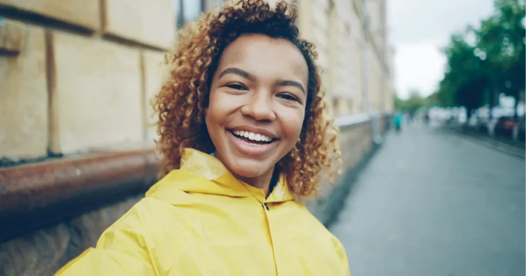 Smiling Woman Healthy Gums Deep Dental Cleaning